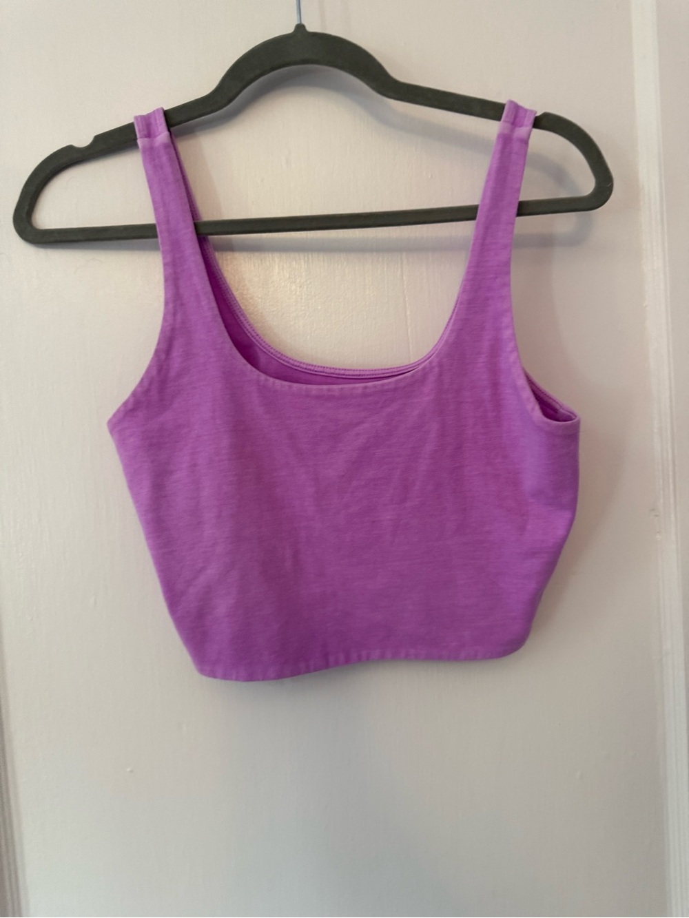 wild fable Purple Scoop Neck Crop Tank
